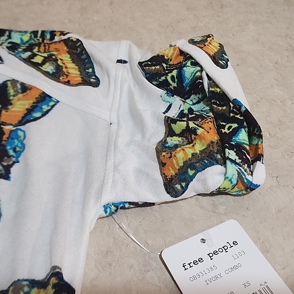 Free People BOHO crop top NWT Size xs - Picture 5 of 7